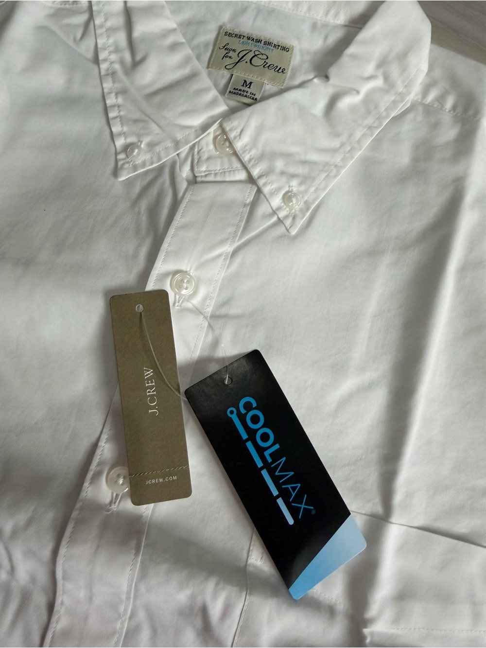 J. Crew Men's White Long-Sleeve Button-Up Shirt - Picture 3 of 3